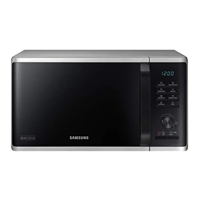 Obrázek Samsung Mikrovlnná trouba MS2AK3515AS/EG, 800 W, 23 prostor na vaření, šířka 48,9 cm, keramický smaltovaný vnitřní odolný proti poškrábání, rozmrazovací programy QuickDefrost