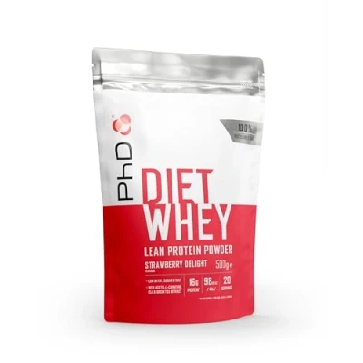 Obrázek PhD Diet Whey Strawberry, balení 1 ks (1 x 500 g)