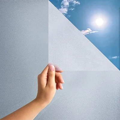 Obrázek MARAPON ® Statická okenní fólie samolepicí neprůhledná [30 x 200 cm] vč. eBook s Profitipps pro vizuální ochranu okna anti UV z mléčného skla mléčná