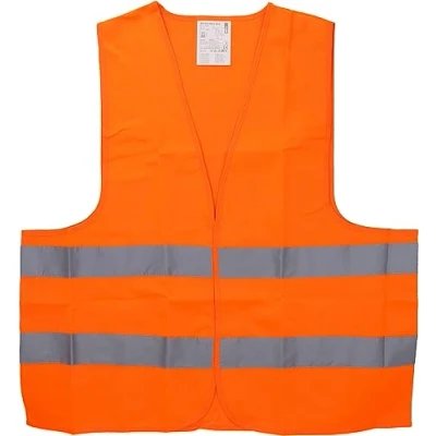 Obrázek Cartrend Výstražná vesta 50129 v praktické textilní tašce se zipem, oranžová, velikost L