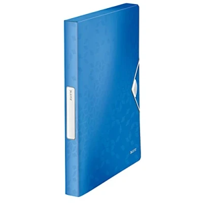 Obrázek Leitz 46290036 odkládací box WOW, A4, PP, 30 mm, modrý metalický