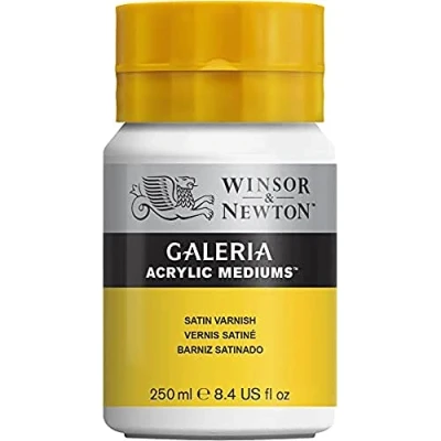 Obrázek Winsor &amp; Newton 3040803 Galeria hedvábně matný lak, 250ml hrnec, matná ochranná vrstva na akrylových obrázcích