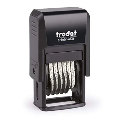 Obrázek Trodat Printy 4836 samobarvicí razítko s 6 místy, 3,8 mm, barva na černá