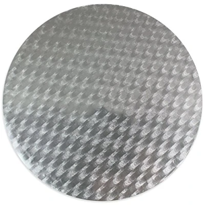 Obrázek PME Kulatá dortová deska 22 cm, plast, stříbrná, 23 x 0, 4 cm