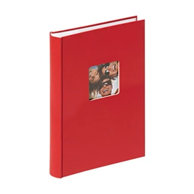 Obrázek walther design Fotoalbum červené 300 fotografií 10 x 15 cm album na poznámky s vyraženým krytem, Fun ME 111 R