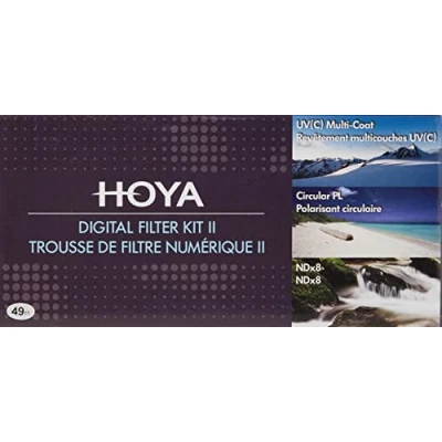 Obrázek Hoya Sada digitálních filtrů (49 mm, včetně kruhového polarizačního filtru/ND filtru (NDx8)/HMC C, UV filtr)