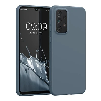 Obrázek kwmobile pouzdro kompatibilní se Samsung Galaxy A33 5G měkké TPU silikonové vhodné pro bezdrátové nabíjení tmavá břidlice