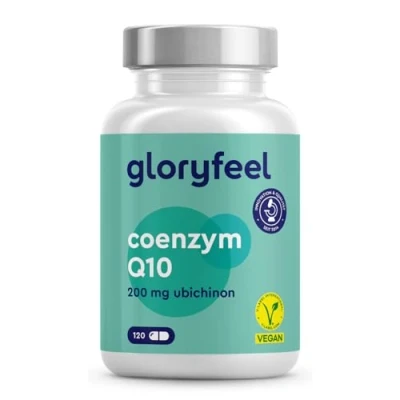 Obrázek Koenzym Q10 ve vysokých dávkách 200 mg na kapsli 120 veganských kapslí (4 měsíce) CoQ10 z rostlinné fermentace laboratorně testováno, vyrobeno v Německu bez přísad