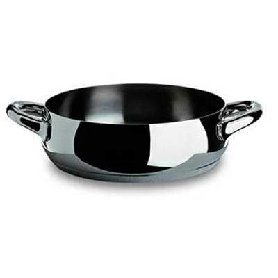 Obrázek Alessi Mami plochý kastrol, nerezová ocel, stříbrná, 28 cm