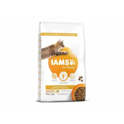 Obrázek IAMS for Vitality Cat Adult Hairball Chicken 10kg
