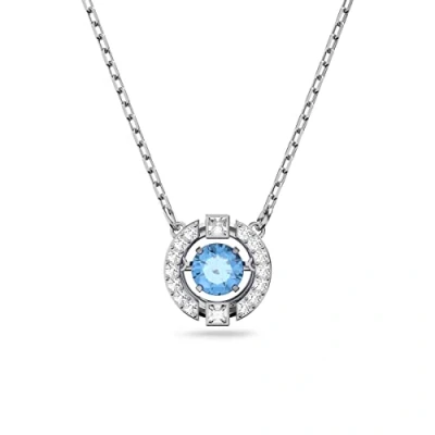 Obrázek Swarovski Kolekce Sparkling Dance Náhrdelníky, Krystaly, rhodiované, zirkonová/modrá, Krystal