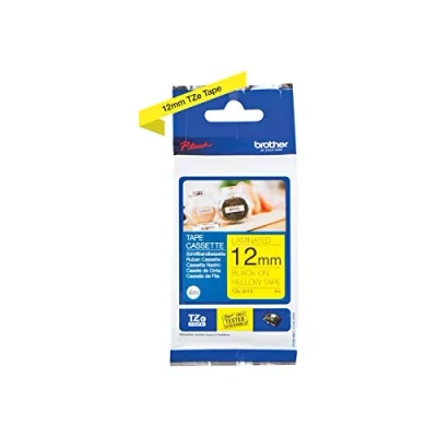 Obrázek Brother Originální P touch páska TZe 631S 12 mm, černá na žluté (kompatibilní mj. s PT H100LB/R, H105, E100/VP, D200/BW/VP, D210/VP) 4 m dlouhá, laminovaná