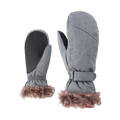 Obrázek Ziener Dámské lyžařské rukavice KEM MITTEN lady glove / zimní sport teplé, prodyšné, šedé (grey melange), 7