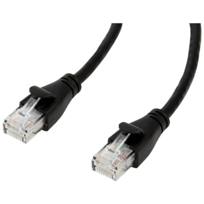 Obrázek Amazon Basics Ethernet Patch internetový kabel RJ45 Cat 6, 7. 6 m 10 kusů, černý