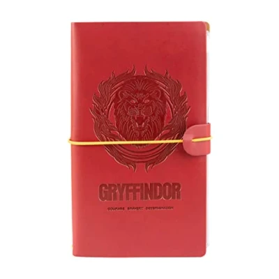 Obrázek Grupo Erik Reisetagebuch zum Selberschreiben Harry Potter Hogwarts Gryffindor Bullet Journal Dotted Notizbuch Leder (synthetisch) Tagebuch für Erwachsene Kinder Klein Gepunktet