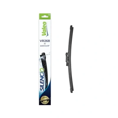 Obrázek VALEO Silencio stěrače VR268 vysoký výkon, vynikající výhled po celém obvodu, jednoduchá montáž originální plochý list 240 mm zadní obsahuje: 1 stěrač 574607