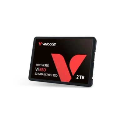 Obrázek Verbatim Vi550 S3 SSD, interní SSD disk s datovou pamětí 2 TB, Solid State Drive rozhraním 2,5&#039;&#039; SATA III a technologií 3D NAND, černá