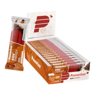 Obrázek Powerbar Ride Energy Peanut Caramel 18 x 55 g uhlohydrát proteinová tyčinka hořčík bez kolagenu