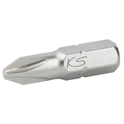 Obrázek KS Tools 1/4&quot; for Phillips Head Screws 10.2 cm Mini Bit für Kreuzschlitzschrauben PH 1, 18 mm, Edelstahl, farblos, One Size