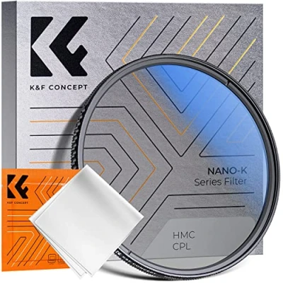 Obrázek K&amp;F Concept Série K 67 mm Slim kruhový Polarizační filtr CPL Cirkular Optické sklo a hliník pro objektivy fotokamery