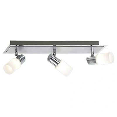 Obrázek Trio Lleuchten LED Balken Aluminium kartáčovaný/chrom, sklo bílé setřené, včetně 3x 5W LED, šířka: 50 cm 821410305
