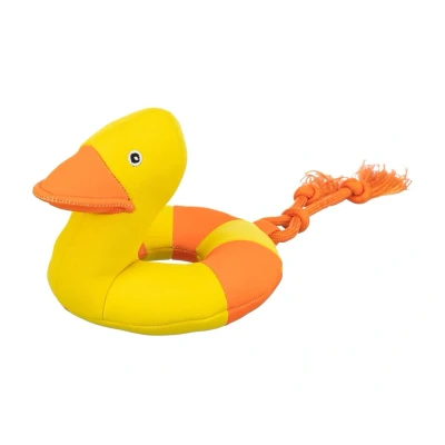 Obrázek Hračka TRIXIE tkanina Aqua Toy plovoucí kachnička na laně 20x36cm