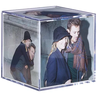 Obrázek walther design Fotokostky 8,5 x cm z umělého skla dvojité balení, foto kostky MW100AD, akryl transparentní