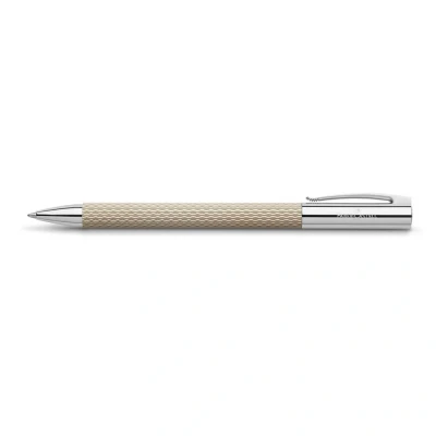 Obrázek FABER CASTELL 149616 otočné kuličkové pero, AMBITION OpArt, &quot;White Sand&quot;
