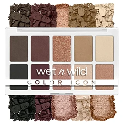 Obrázek Wet n Wild, paleta Color Icon 10 Pan, očních stínů, vysoce pigmentovaných barev pro každodenní make up, dlouhotrvající a snadno roztíratelná formule, Nude Awakening