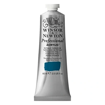 Obrázek Winsor &amp; Newton 2320526 profesionální akrylová barva v umělecké kvalitě, vysoká brilantnost barev a krycí síla, archivní kvalita, 60ml tuba ftalotürkis