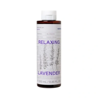 Obrázek KORRES RELAXING LAVENDER sprchový gel s levandulovou vůní pro muže a ženy, relaxační uklidňující večerní rituál, veganský, 250 ml