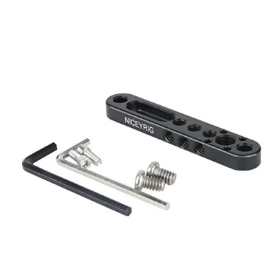 Obrázek NICEYRIG Multifunkční montážní deska, tyč na sýr se závitem 1/4&quot; 3/8&quot; pro klec kamery, Liliput 619AH 819AH FA1011 FA1013