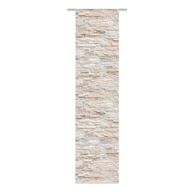 Obrázek Home fashion Posuvný závěs dekorativní materiál digitální potisk WALLI, látka, antracit, 245 x 60 cm