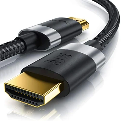 Obrázek 1,5 m 8K HDMI kabel 2. 1 @ 60Hz / 120Hz 4K 240Hz HDTV 7680 x 4320 UHD II 0a 0b 3D Highspeed Ethernet HDR ARC přesný konektor kompatibilní s PS4