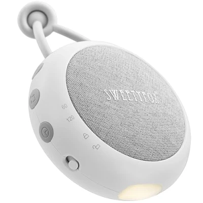 Obrázek Sweety Fox White Noise Machine Baby bílá pomůcka pro usínání miminka, ukolébavka, miminko, noční světlo a bílé dítě s šumem, 15 zvuků, možnost nabíjení přes USB