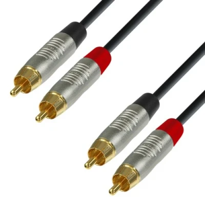 Obrázek Adam Hall Cables 4 STAR TCC 0150 Twinkabel REAN 2 x cinch na 1,5 m