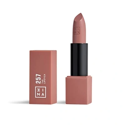Obrázek 3INA MAKEUP The Lipstick 257 vínově červená matná rtěnka s vitaminem E a bambuckým máslem Dlouhotrvající vysoce pigmentovaný krém vanilková vůně Vegan Cruelty Free