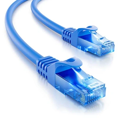 Obrázek deleyCON 5m CAT.6 Ethernet Gigabit Lan síťový kabel RJ45 CAT6 patch kompatibilní s CAT.5 CAT.5e CAT.6a Cat.7 modrý