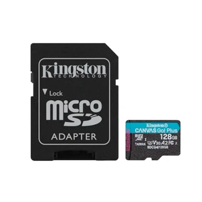 Obrázek Kingston Canvas Go Plus microSDXC paměťová karta Gen4 200MB/s A2 U3 V30 128GB + adaptér SDCG4/128GB