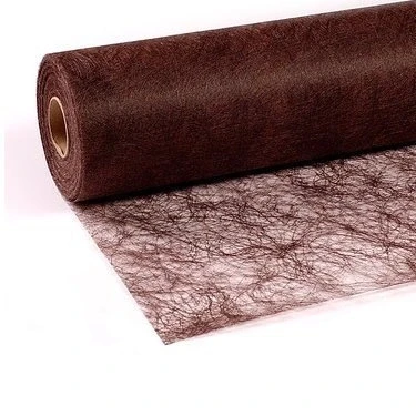 Obrázek 25 m x 30 cm Sizoflor® Vliesová originální ubrus, běhoun na stůl, čokoládově hnědý, tmavě hnědý svatbu, Vánoce.