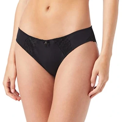 Obrázek Pretty Polly Dámské kalhotky Imogen v pase (3 ks balení), černá (Blk Black)