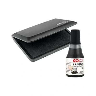 Obrázek Colop 151304 razítkovací polštářek Micro 2 + barva 801 černá, 70 x 110 mm