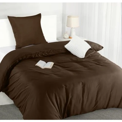 Obrázek Utopia Bedding Ložní prádlo 135 x 200 povlečení z mikrovlákna cm + 1 povlak na polštář 80 hnědé