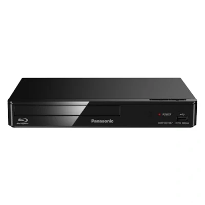 Obrázek Panasonic Kompaktní 3D Blu ray přehrávač DMP BDT167EG (Full HD upscaling, internetové aplikace, připojení LAN, USB, MKV Playback) černý
