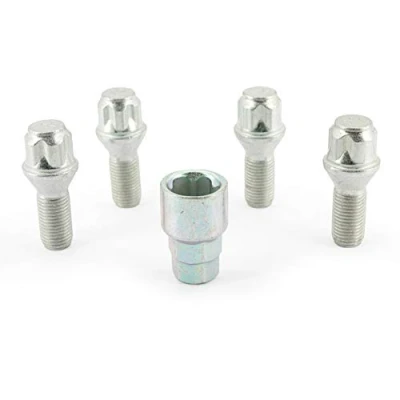 Obrázek H&amp;R 1452601KEY4 sada M14x1. 50x26mm kuželový svaz 4 šrouby na zámek ráfků včetně adaptéru