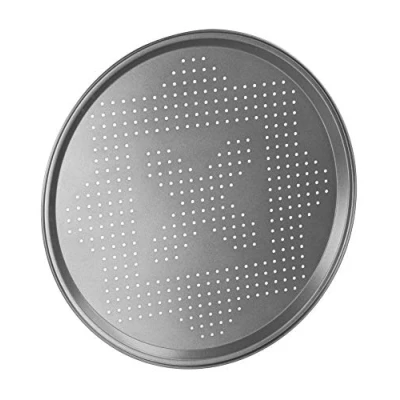Obrázek Chef Aid Talíř na pizzu, nepřilnavý, kulatý, křupavý, 30 cm průměr, šedý