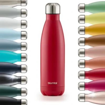 Obrázek Blumtal® láhev na pití z ušlechtilé oceli Charles termoska 500 ml bez BPA, studená a teplá nepropustná červená