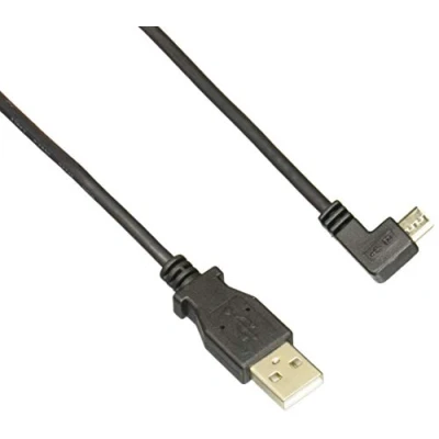 Obrázek StarTech.com Micro USB nabíjecí/synchronizační kabel St/St levoúhlý 1m na nabíjecí