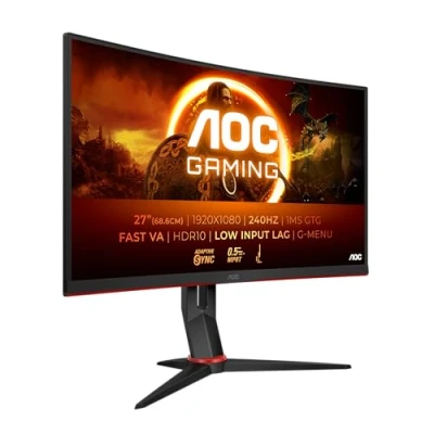 Obrázek AOC Gaming C27G4ZXE 27 palců FHD zakřivený monitor, 280 Hz, 1 ms, HDR10, FreeSync Premium (1920x1080, HDMI, DisplayPort) černá/šedá