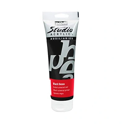 Obrázek Pébéo Studio Acryl 250 ml Gesso černý, (balení 1 ks),